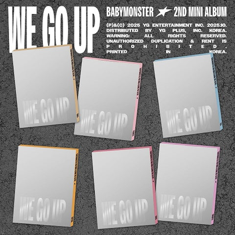 BABYMONSTER We Go Up Random Cover Pattern Version New CD + Photo Book Presale