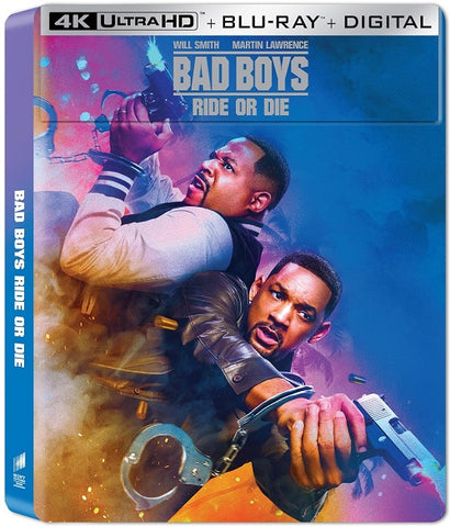 Bad Boys Ride Or Die Limited Edition New 4K Ultra HD Blu-ray Digital + Steelbook
