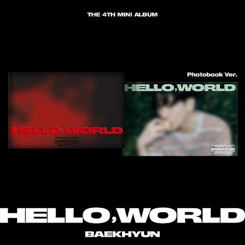 Baekhyun Hello World Photobook Version New CD + Sticker + Photo Book + Postcard