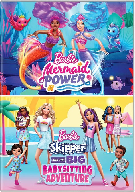 Barbie Mermaid Power + Skipper and the Big Babysitting Adventure New DVD