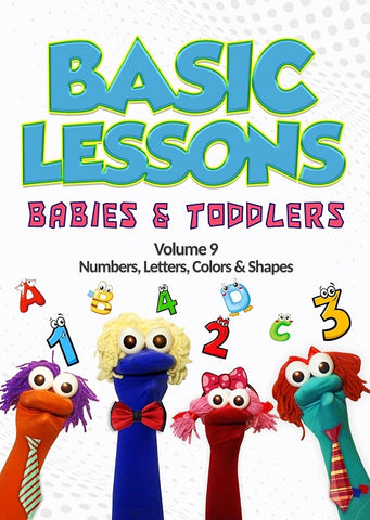 Basic Lessons Babies And Toddlers Volume 9 Numbers Letters Colors & Shapes DVD