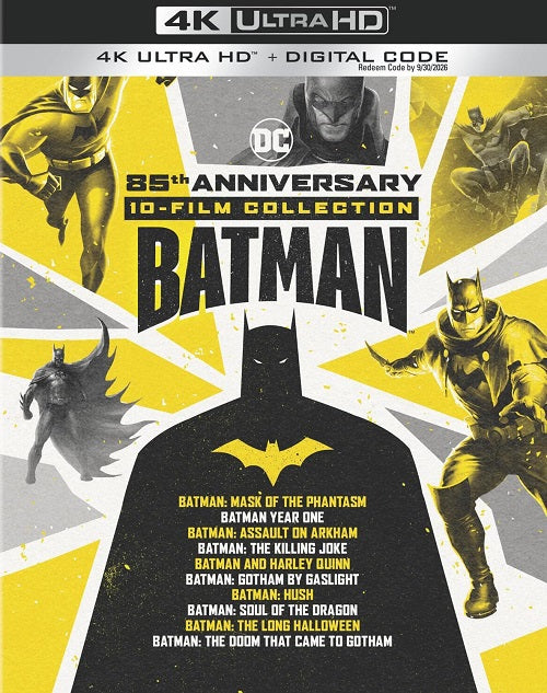 Batman 85th Anniversary 10 Film Collection New 4K Ultra HD Blu-ray + Digital