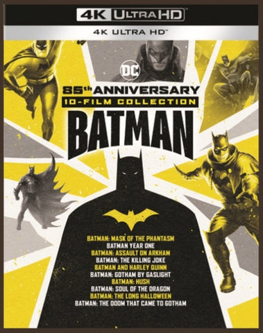 Batman 85th Anniversary 10 film Collection New 4K Ultra HD Region B Blu-ray