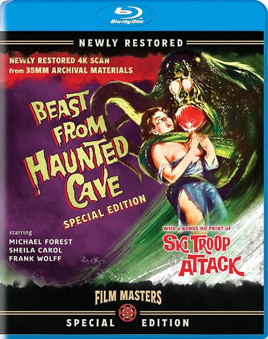 Beast From Haunted Cave Ski Troop Attack (Michael Forest) New Blu-ray