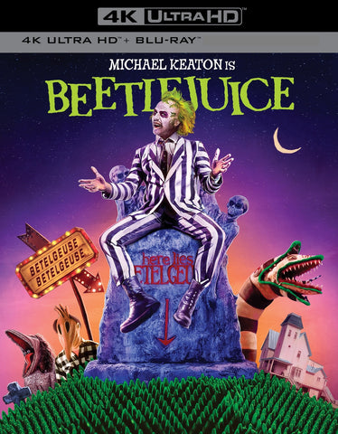 Beetlejuice (Michael Keaton Geena Davis) New 4K Ultra HD + Region B Blu-ray