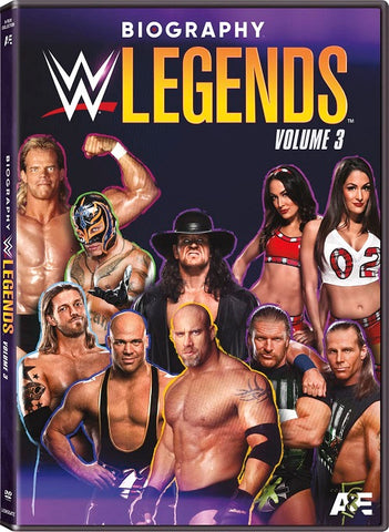 Biography WWE Legends Volume 3 Vol Three (Kurt Angle Lex Luger) New DVD Box Set