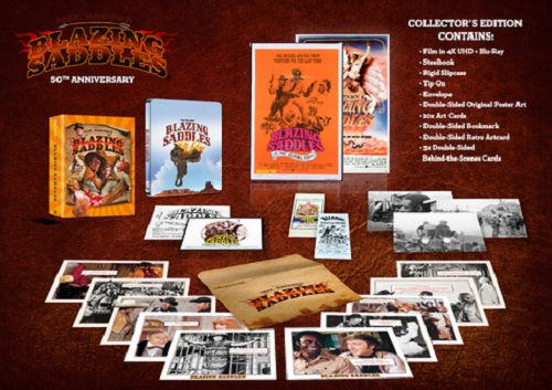 BLAZING SADDLES 50TH Anniversary Collectors Edition NEW Steelbook 4k Ultra HD