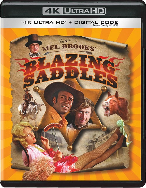 Blazing Saddles (Cleavon Little Gene Wilder) New 4K Ultra HD Blu-ray + Digital