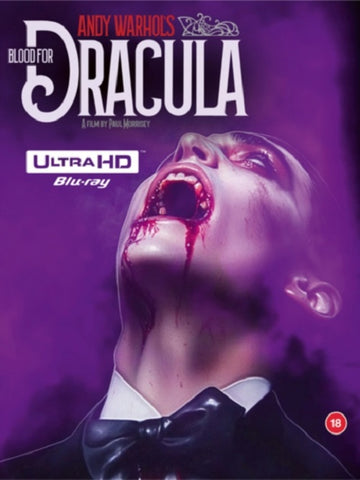 Blood For Dracula 1974 Limited Edition New 4K Ultra HD Region B Blu-ray Presale