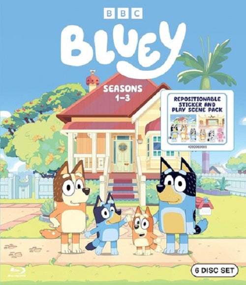 Bluey Season 1 2 3 Series One Two Three (David McCormack) New Blu-ray Box Set