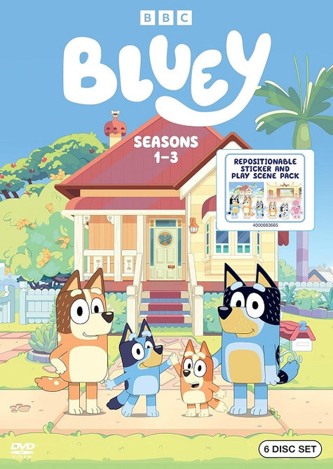 Bluey Season 1 2 3 Series One Two Three (David McCormack) New DVD Box Set