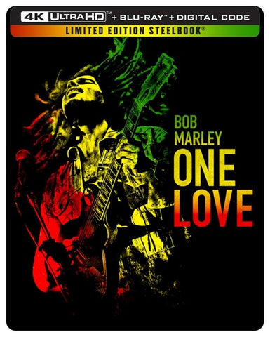 Bob Marley One Love Limited Edition New 4K Ultra HD Blu-ray + Steelbook