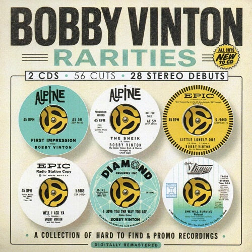 Bobby Vinton Rarities 2 Disc New CD Presale
