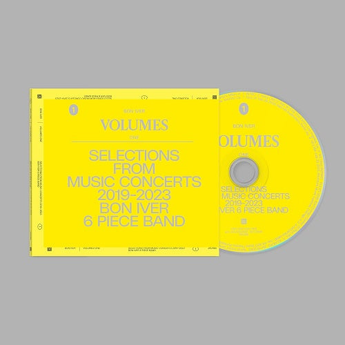 Bon Iver VOLUMES ONE SELECTIONS from MUSIC CONCERTS 2019 2023 CD Presale