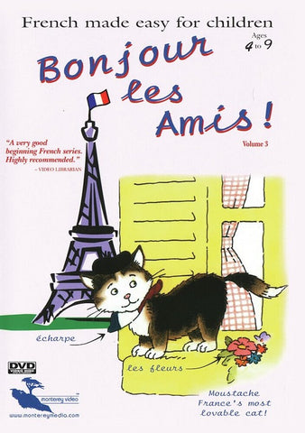 Bonjour Les Amis Volume 3 (Marie-Pierre Moine) Vol Three New DVD Presale