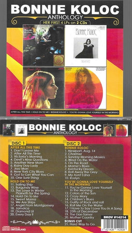 Bonnie Koloc Anthology Her First 4 LPs on 2 CDs 2 Disc New CD