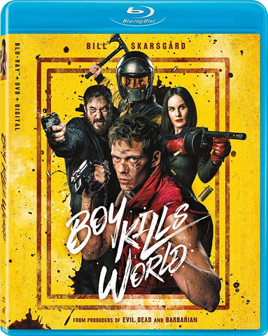 Boy Kills World (Bill Skarsgard Famke Janssen) New Blu-ray + DVD + Digital
