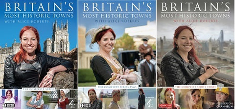Britain's Most Historic Towns Series 1 2 3 6xDiscs Season Britains New R2 DVD