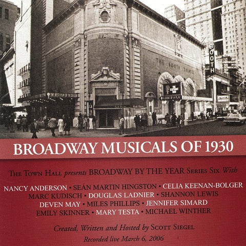 Broadway Musicals Of 1930 With Emily Skinner Celia Keenan Bolger Marc Kudisch CD