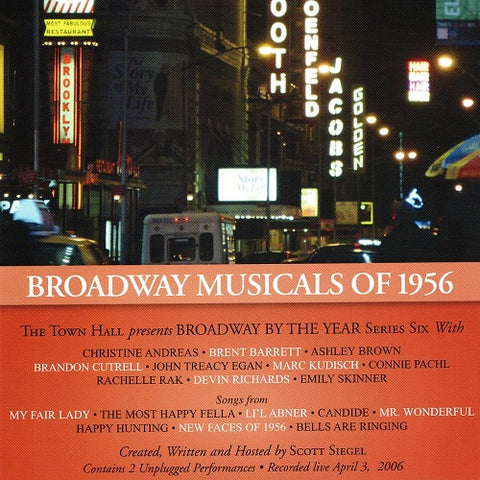 Broadway Musicals Of 1956 With Emily Skinner Brent Barrett Christine Andreas CD