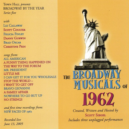 Broadway Musicals Of 1962 With Liz Callaway Brad Oscar New CD
