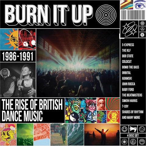 Burn It Up The Rise Of British Dance Music 1986 1991 4 Disc New CD Presale