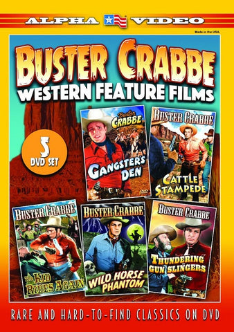 Buster Crabbe Western Feature Films (Frances Gladwin) New DVD Box Set Presale