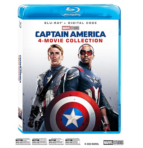 Captain America 1 2 3 4 Movie Collection (Chris Evans) Blu-ray Presale Digital