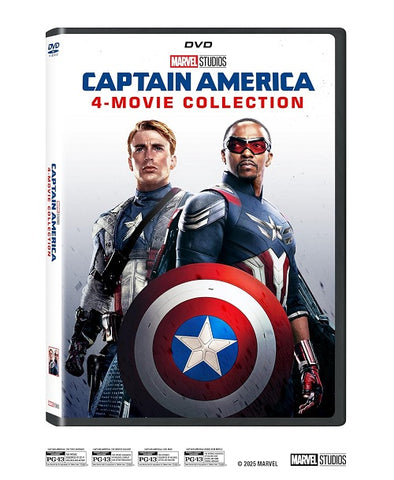 Captain America 1 2 3 4 Movie Collection (Chris Evans) New DVD Box Set Presale