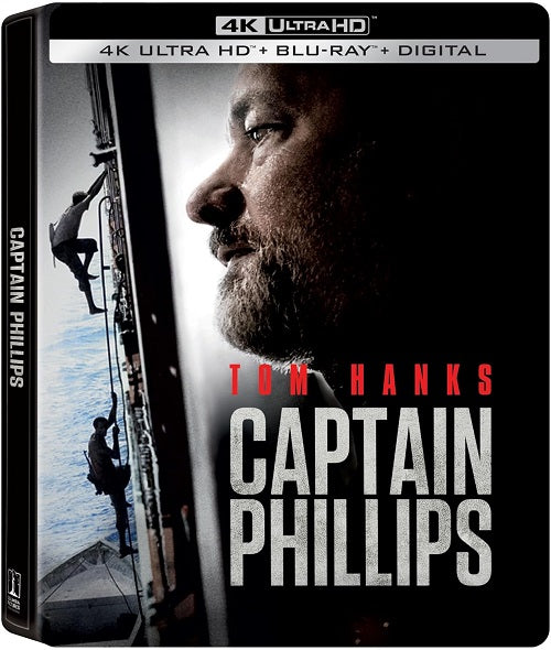 Captain Phillips (Tom Hanks) New 4K Ultra HD Blu-ray + Digital + Steelbook