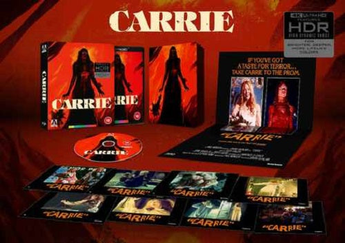 Carrie (Sissy Spacek) Limited Edition New 4K Ultra HD Region B Blu-ray + Book