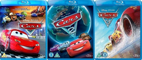Cars 1 2 3 (Armie Hammer Owen Wilson Bonnie Hunt) One Two Three Reg B Blu-ray