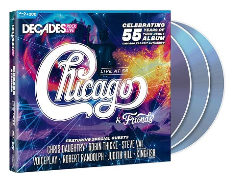 CHICAGO & FRIENDS Live At 55 And 3 Disc New CD + Blu-ray