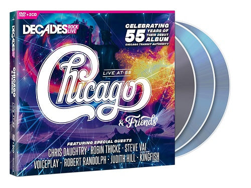 CHICAGO & FRIENDS Live At 55 And 3 Disc New CD + DVD