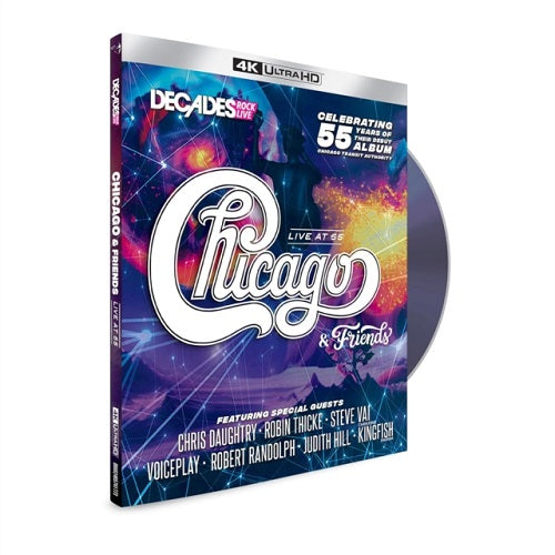 Chicago Live at 55 (Robert Randolph Steve Vai) New 4K Ultra HD Region B Blu-ray