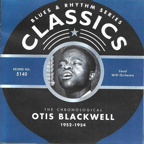 Chronological Otis Blackwell 1952-1954 1952 1954 New CD