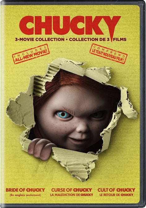 Chucky 3 Movie Collection Bride + Curse + Cult of Chucky New Region 1 DVD