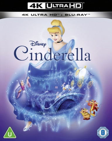 Cinderella 1950 (Ilene Woods William Phipps) New 4K Ultra HD Region B Blu-ray