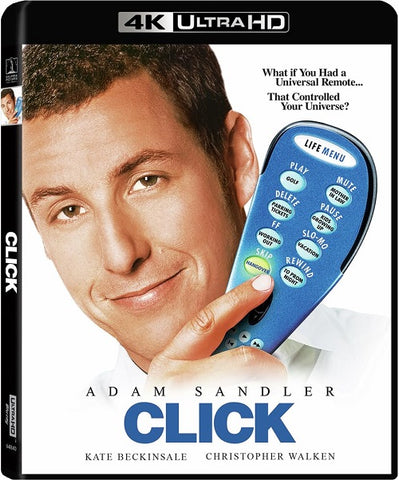 Click (Adam Sandler Kate Beckinsale) New 4K Ultra HD Blu-ray + Digital Presale