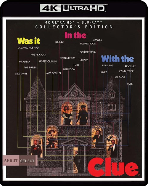 Clue (Eileen Brennan Tim Curry) Collectors Edition New 4K Ultra HD Blu-ray