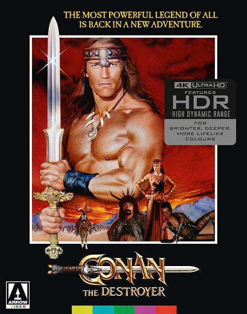 Conan The Destroyer Limited Edition New 4K Ultra HD Blu-ray + Poster