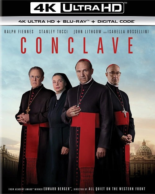 Conclave (Ralph Fiennes Stanley Tucci John Lithgow) New 4K Ultra HD Blu-ray