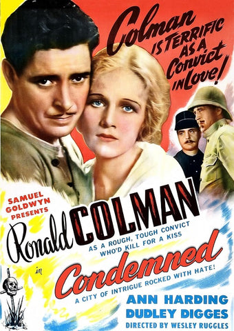 Condemned (Ronald Colman Ann Harding Louis Wolheim) New DVD Presale