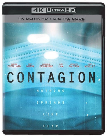 Contagion (Marion Cotillard Jude Law Gwyneth Paltrow) 4K Ultra HD Blu-ray