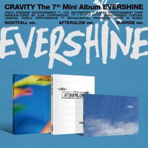 Cravity Evershine Random Cover CD + Photo Book + Photos + Photo Cards + Postcard