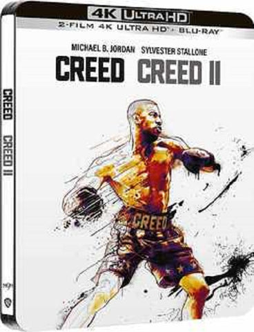 Creed + Creed II 1 and  2 New 4K Ultra HD Region B Blu-ray + Steelbook