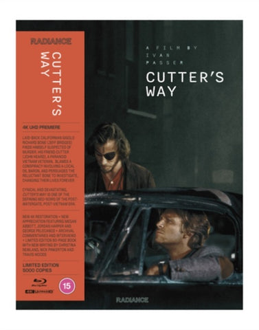 Cutter's Way Cutters Limited Edition New 4K Ultra HD Region B Blu-ray Presale