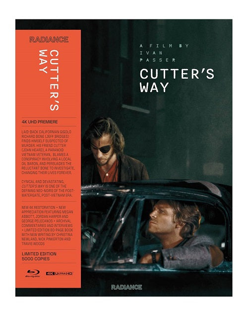 Cutter's Way (Jeff Bridges) Cutters New 4K Ultra HD Blu-ray + Book Presale