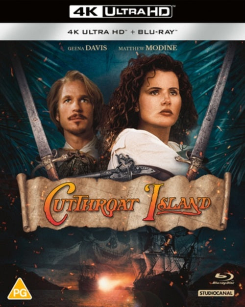 Cutthroat Island (Geena Davis Matthew Modine) New 4K Ultra HD Region B Blu-ray