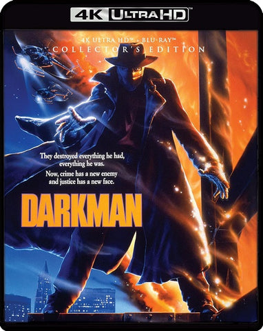 Darkman (Liam Neeson Frances McDormand) Collectors Edition 4K Ultra HD Blu-ray